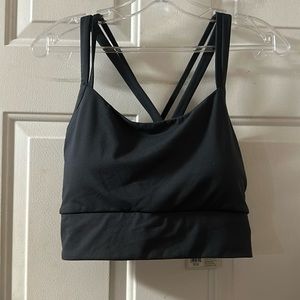 Alpine Design Field Knit Strappy Sports Bra: BLACK: NEW WITH TAGS: SIZE XL